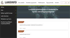 Desktop Screenshot of landinfo.no