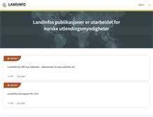 Tablet Screenshot of landinfo.no